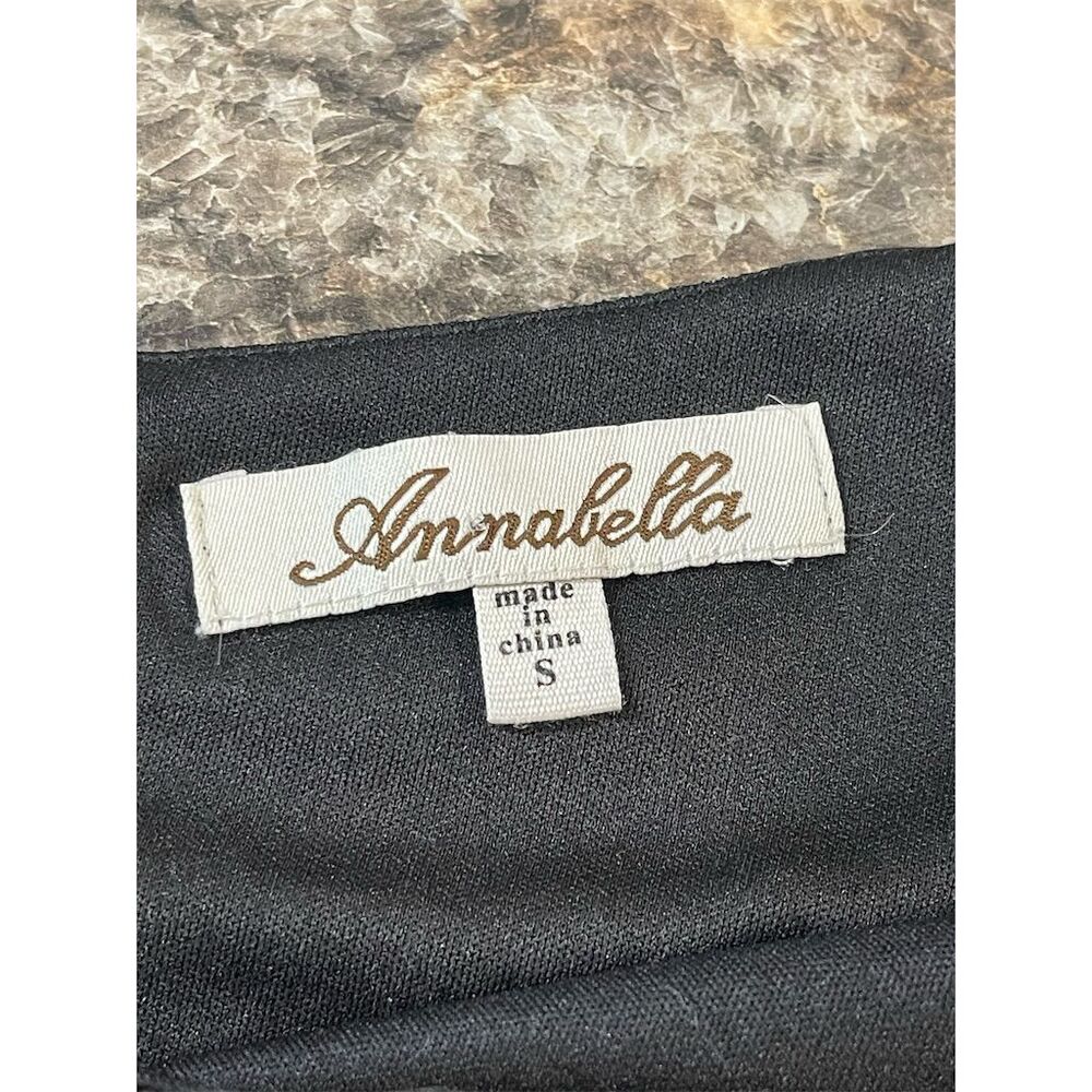 Annabella Women's Off The Shoulder Lace Dress Black Size S Knee Length sku13 - Picture 8 of 11